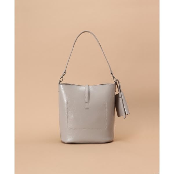 Сумка-ведро из крековой кожи для девочек темно-зеленая [Samantha Thavasa]