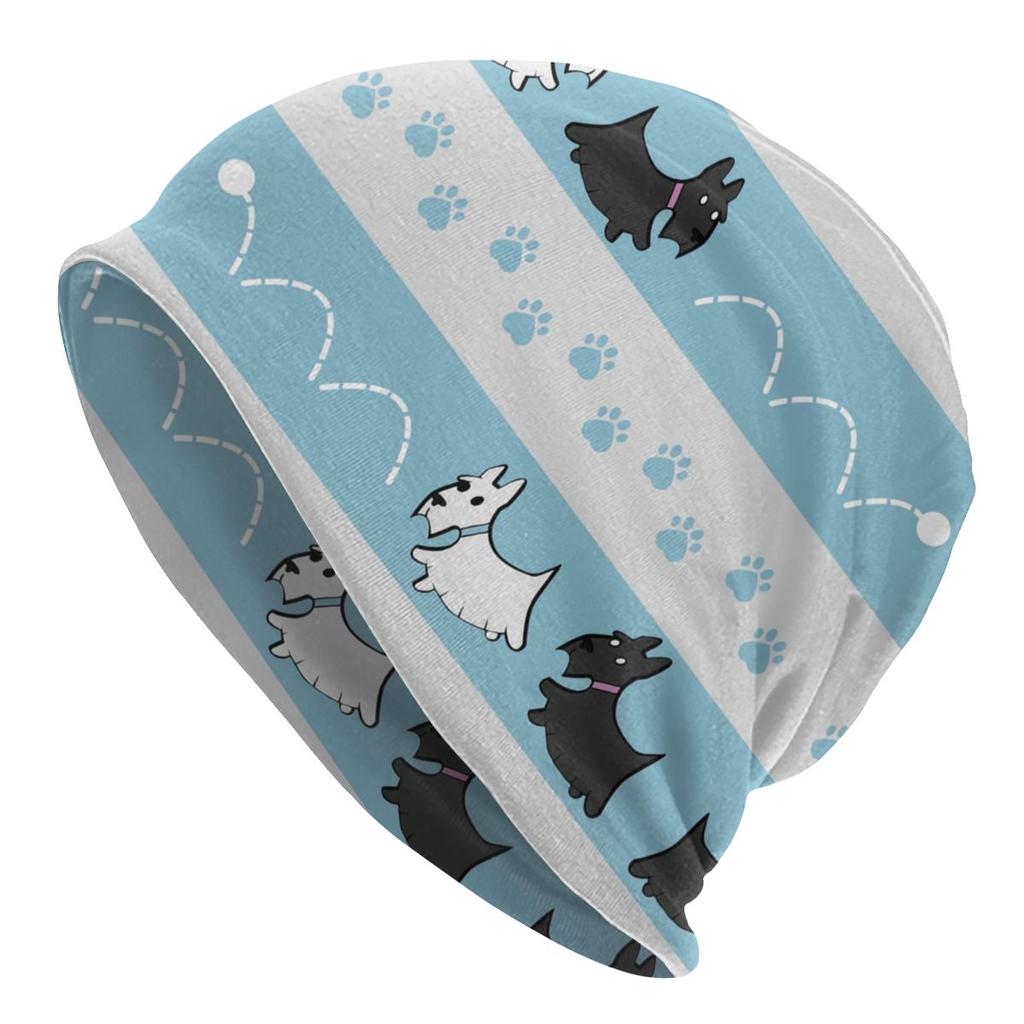 Шапка-бини Scotties, вязаные шапки для женщин, унисекс, модные теплые зимние шапки для собак шотландского терьера Skullies, шапки для катания на лыжах