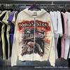 Унисекс Оверсайз Худи с Принтом Черепа и Стразами Streetwear Топ на Молнии