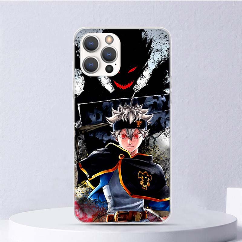 Мягкий чехол Black Clover Asta Anime для iPhone 11 12 13 Mini 14 Pro Max Apple Phone Cover X XS XR SE 7 Plus 8 + 6 6S 5S Funda Coqu