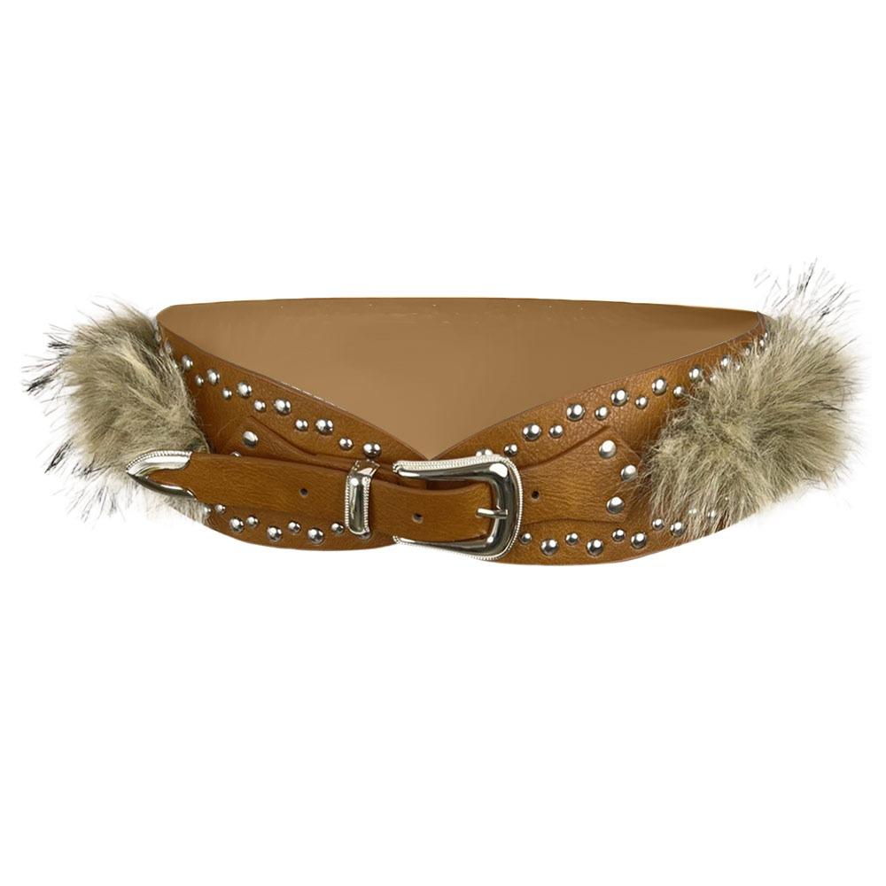 Adjustable Women Waistband PU Leather Wide Belts Fashion Punk Waist Belt