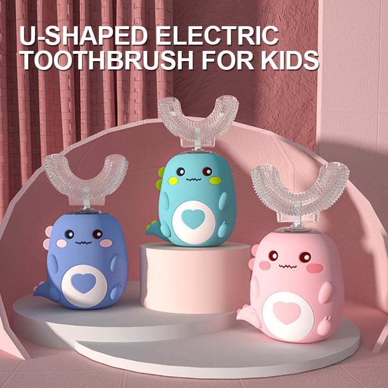 Wireless Charging Automatic Toothbrush Travel Home Dual Use 360 Teeth Whitening Silicone Electric Toothbrush IPX7 for Children