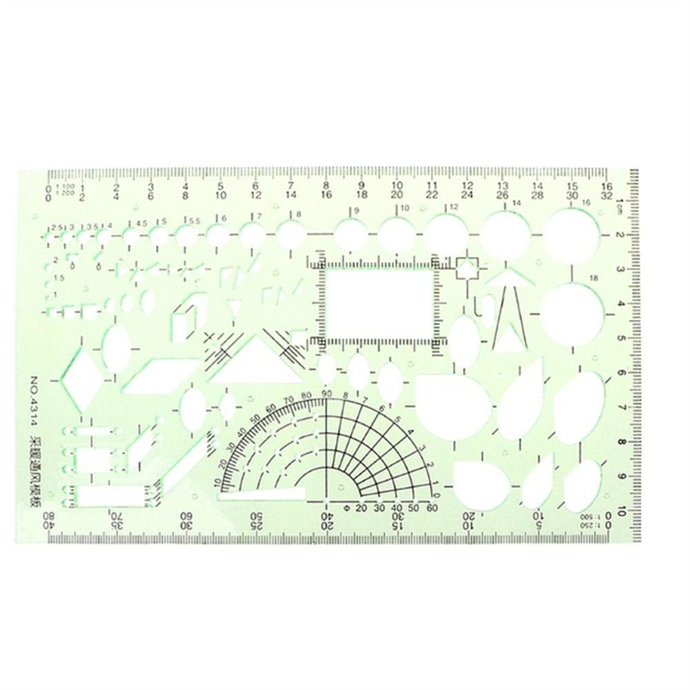 Measuring Tool Circles Oval Multi Shaped Template Ruler Curve Ruler Geometric Ruler Drawing Ruler