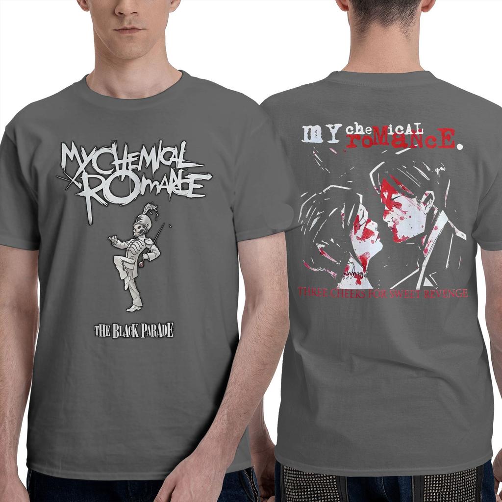 Смешное лицо Футболка My Chemical Romance Модные футболки Топы с коротким рукавом Лето 100% Хлопок Круглый вырез Большой размер 5XL Топы