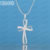 Ожерелье с подвеской в виде креста из стерлингового серебра 925 пробы и циркония AAA, модные свадебные украшения