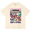 230 Gsm 100% Cotton One Piece V18 Franky Print Unisex Heavy Cotton T Shirt