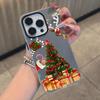 Santa Claus Christmas Tree Phone Case Soft Matte Candy For IPhone 17 16 15 14 Pro Max Plus 13 12 11 Transparent Bumper Cover