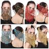 Beaded Dance Party Costumes Mesh Face Veil Indian Belly Dance Veil Belly Dancing Veils Face Veil