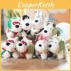 Cute West Highland Terrier Plush Keychain With Soft Short Pile For Bag Decoration And Gift