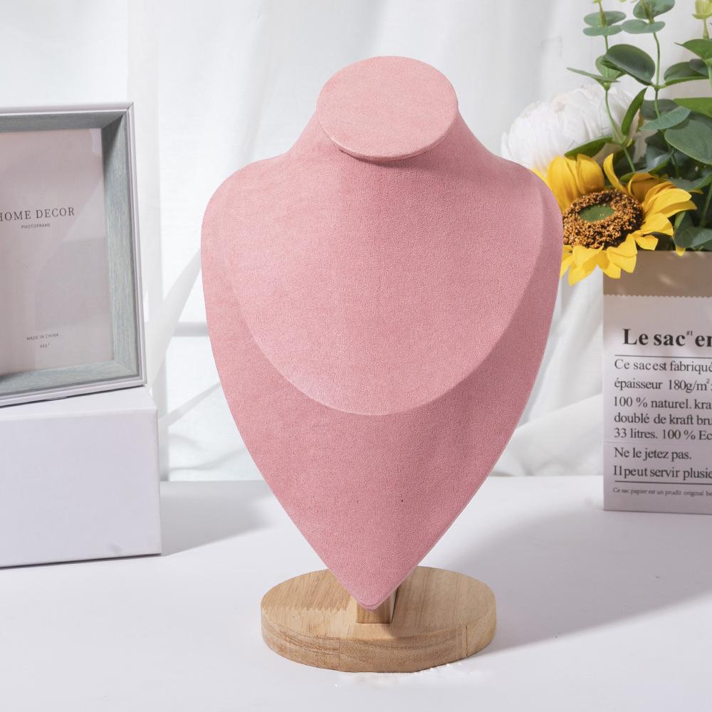 1 шт. Деревянный манекен, бюст, ожерелье, подставка для показа портретной модели, шея, подвеска, стойка для хранения ювелирных изделий, держатель, витрина, реквизит