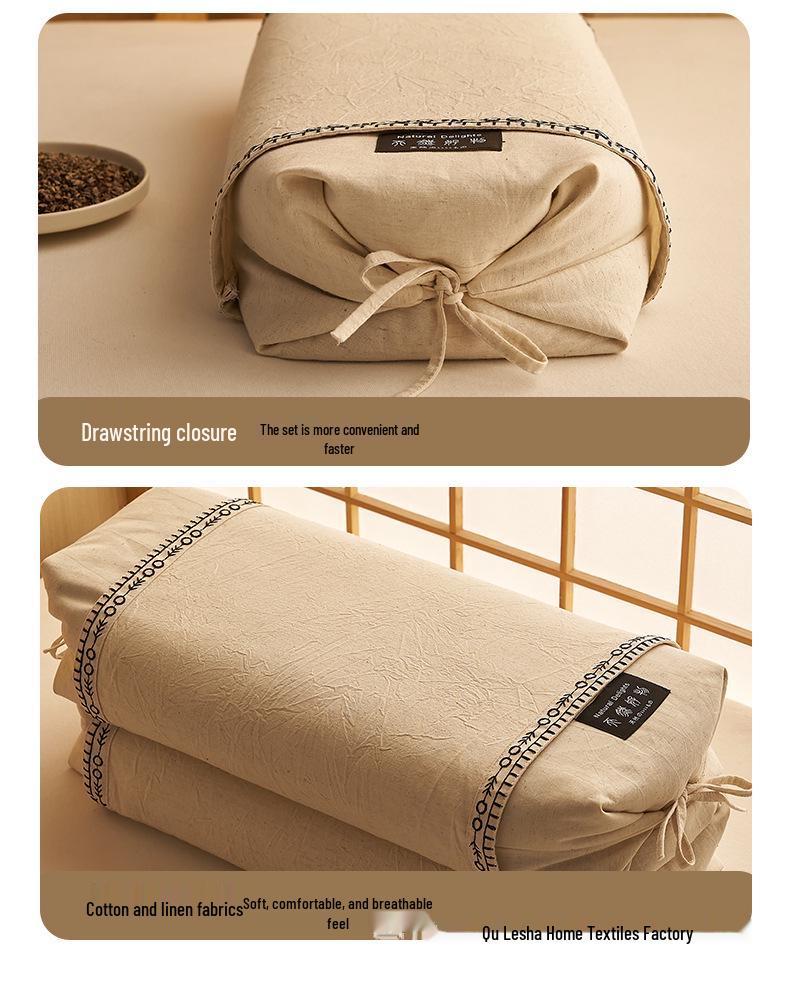 Bestselling Breathable Buckwheat Pillow: Adjustable Height, 100% Buckwheat Hull, Cotton Linen Cover, Floral Herbal Design.