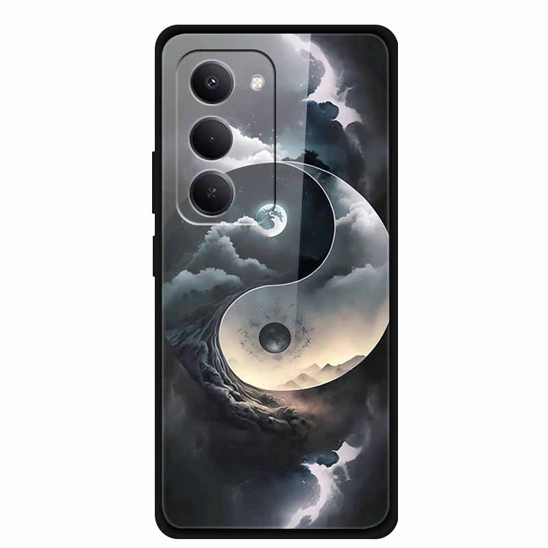 Glass Case For Redmi 15 4G Phone Case Redmi15 Coque Tempered Glass Hard Back Cover For Xiaomi Redmi 15 5G Case Soft Bumper Funda