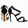 New Sexy Women Sandals Fashion Open Toe Ankle Straps High Heels Summer  11cm Thin Heel Party Dress Shoes Shoe