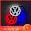 For VW 4D LED for Volkswagen Logo Light Front and Rear Logo Stickers Suitable Tiguan/Passat/Golf/Polo/Jetta/CC/MK5/MK7 Automot