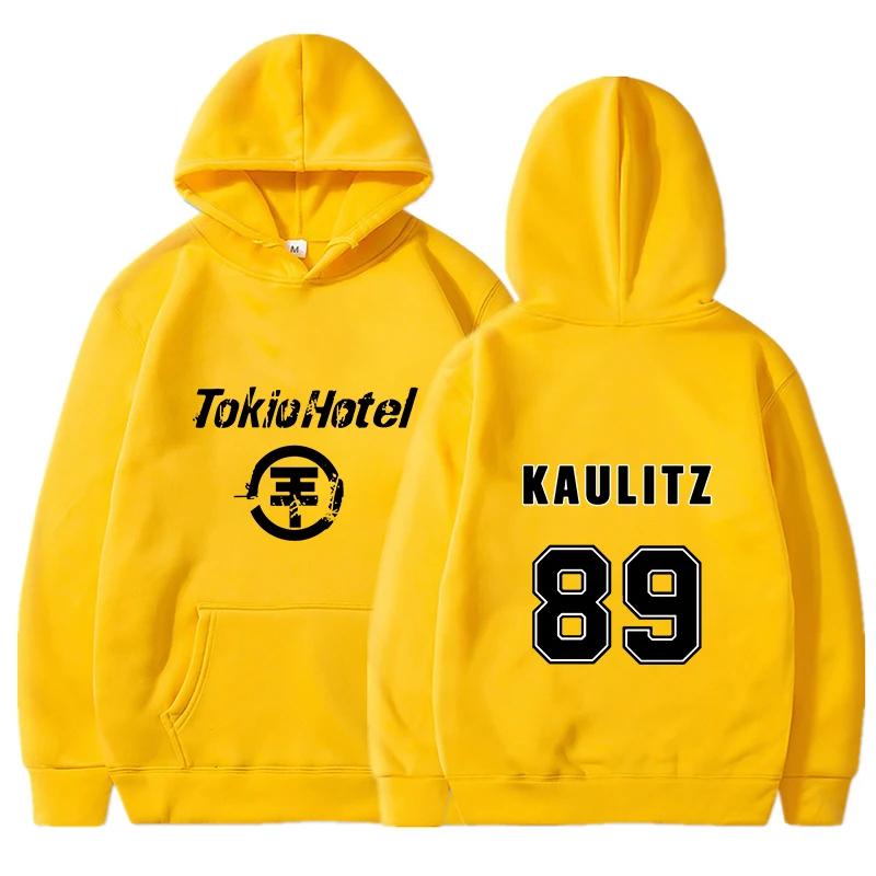 Мужские худи Rock Band Tokio Hotel с принтом Kaulitz, женские худи в стиле хип-хоп Харадзюку, пуловеры унисекс оверсайз, одежда