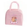 Cartoon Cute Capybara Print Insulated Lunch Bags  Portable Thermal Lunch Tote Bags Picnic Food Preservation Lunch Box Bag