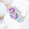 Yousheng Brooch Pin Flower Shape Faux Pearls Decor Enamel Pin Fine Craftsmanship Collar Coat Badge Clothing Decoration
