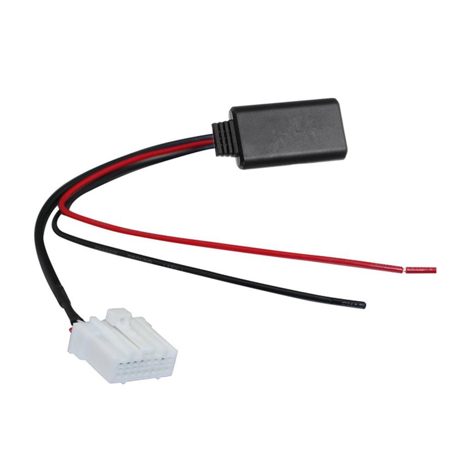 Portable Car Audio Wireless Bluetooth Interface Adapter Aux Support Wma Wav Flac