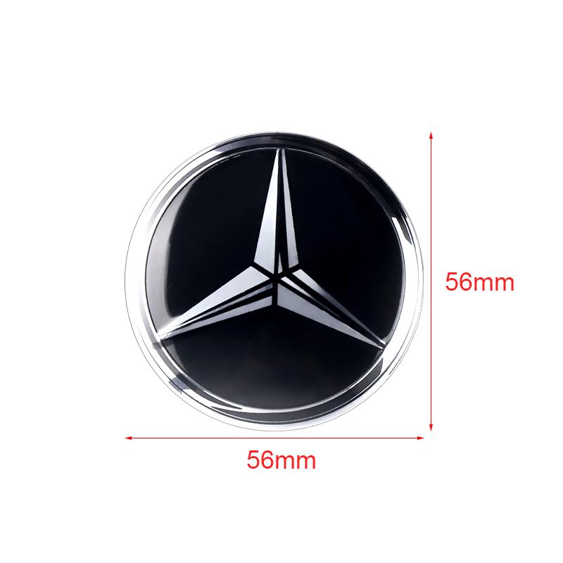 60mm Car Styling Wheel Center Hub Cap Sticker Auto Accessories Decals For Mercedes Benz AMG W124 W202 W203 W204 W210 W211 W212