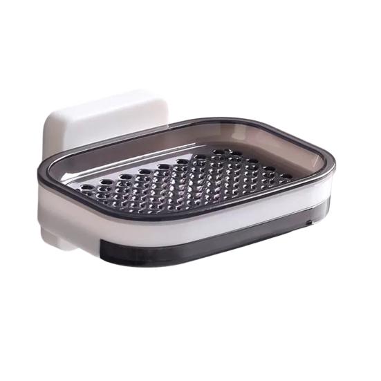 Мыльница Двухслойная Мыльница для душа с Сильной Присоской Легко Устанавливается Без Сверления Настенная Мыльница