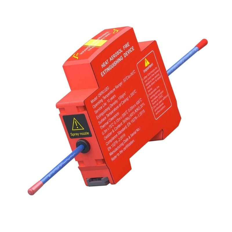Automatic Extinguishing Device for Electrical Cabinets, Heat Activated or Adhesive Mounting Unit System