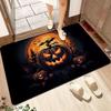 Дверной коврик на тему Хэллоуина с жуткими узорами тыквы, летучей мыши, дома с привидениями, мягкий декоративный коврик для прихожей для дома, для помещения