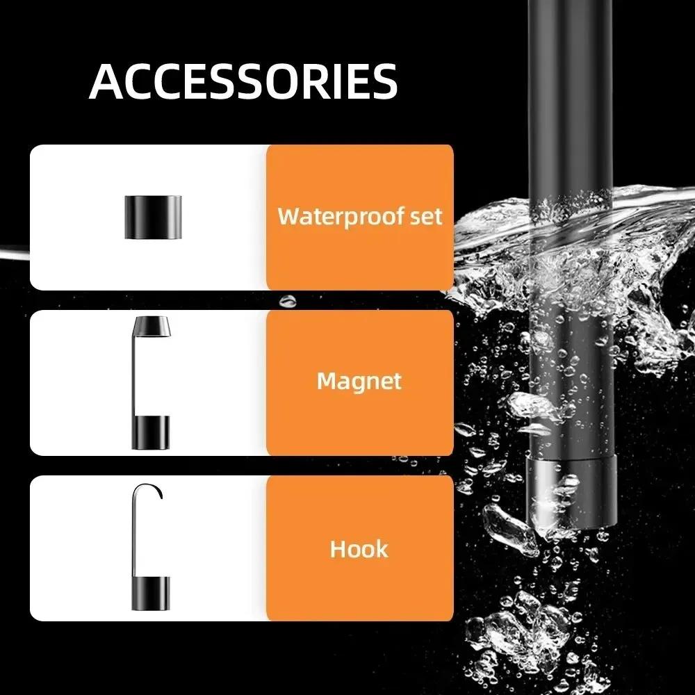 HD1080P промышленный эндоскоп 4,3-дюймовый IPS экран камера 8 мм двойной объектив жесткий бороскоп для автомобильного двигателя канализационный осмотр