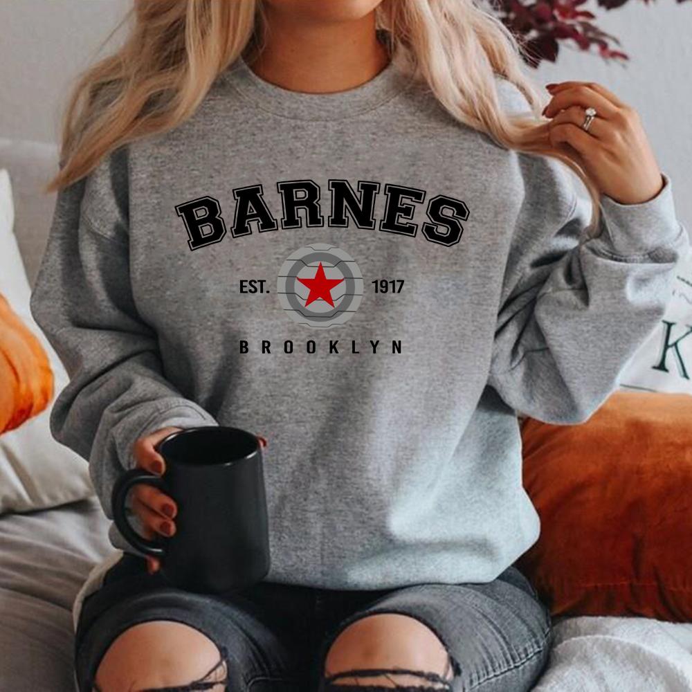 Vintage Barnes 1917 Unisex Crewneck Sweatshirt Winter Soldier Hoodies Women Graphic Harajuku Hoodie Retro Casual Sweatshirts Top