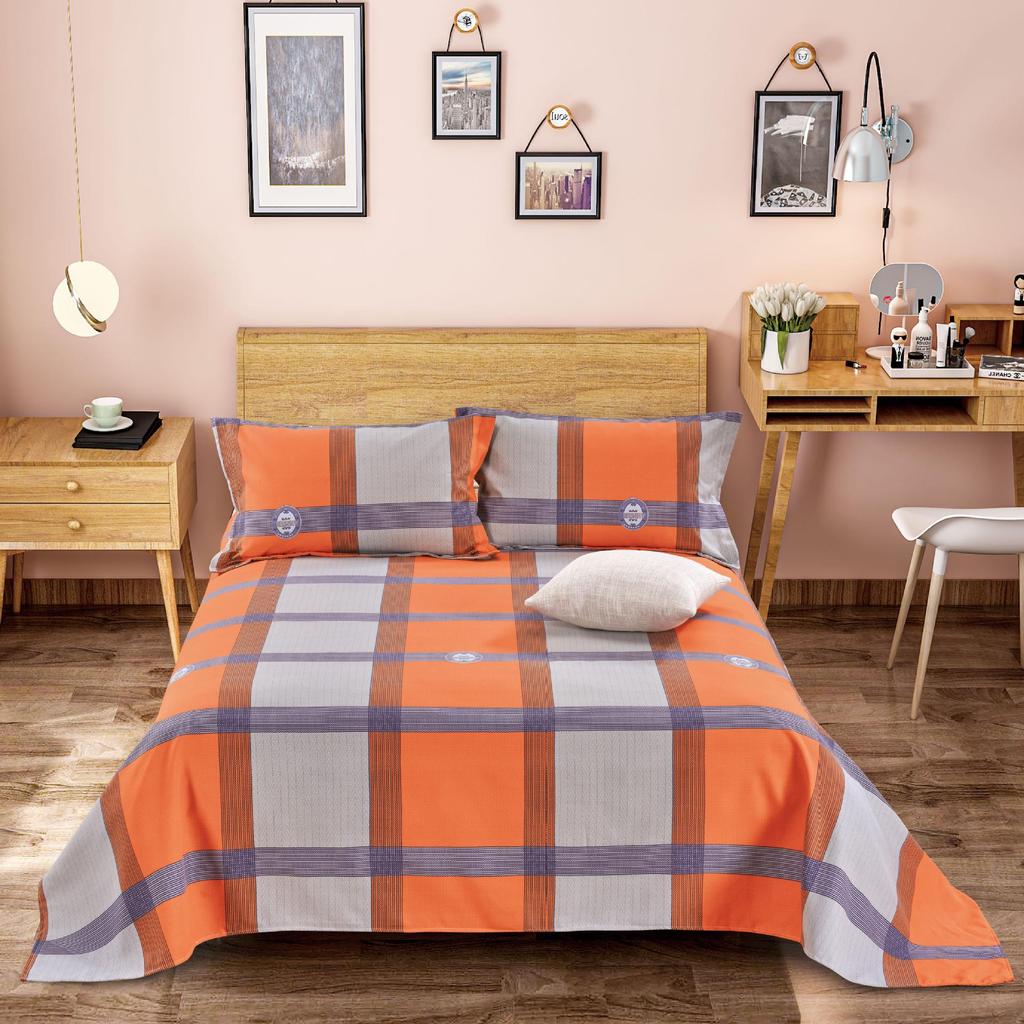 Cartoon Flannel Bed Sheet - Double or Single Size, Perfect for Dorms, In Stock