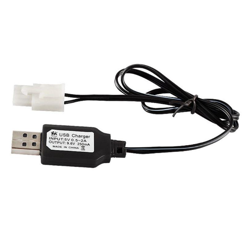Зарядный кабель Аккумулятор USB Зарядное устройство Ni-Cd Ni-MH аккумуляторы KET-2P Штекерный адаптер 9,6 В 250 мА Выходной игрушечный автомобиль
