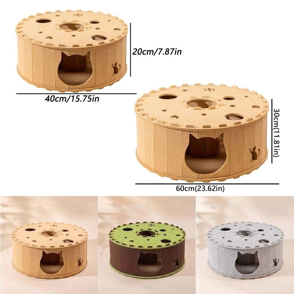 Non-Shedding Felt Cat Bed Felt Semi-Enclosed Cat Nest New Scratching Post Small Animals