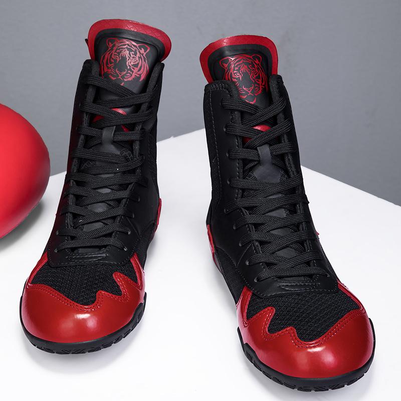 Унисекс боксерские ботинки Противоскользящие ботинки для борьбы Боевые боксерские ботинки Мужские ботинки для верховой езды Мотоциклетные ботинки Женские ботинки для соревнований по борьбе
