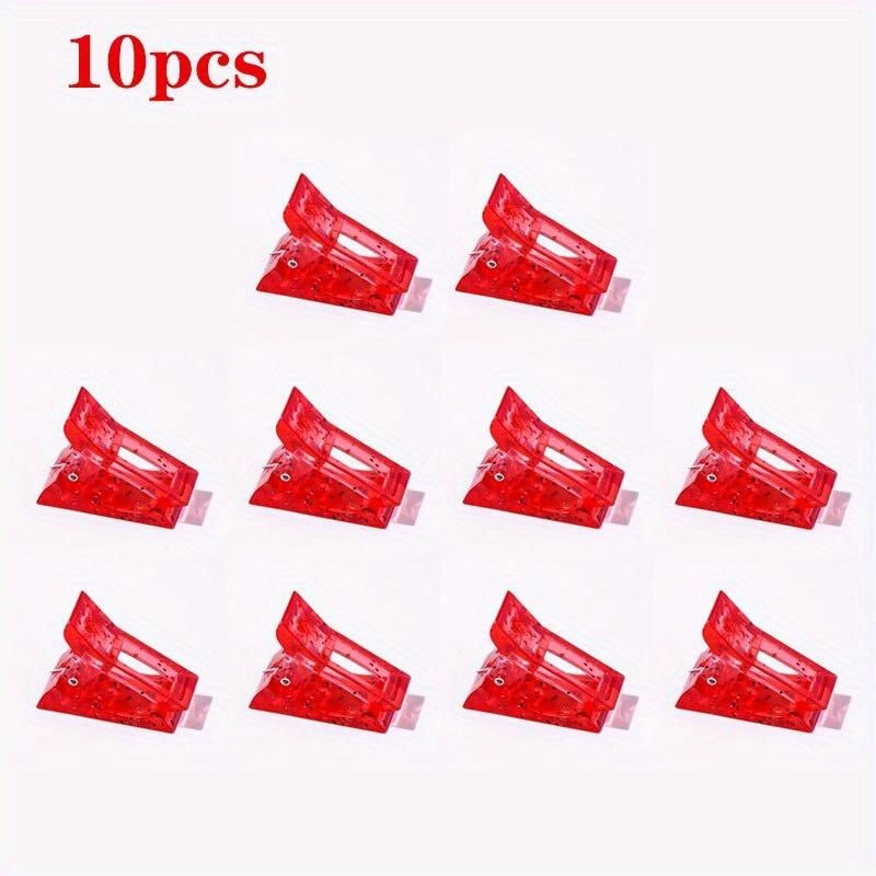 10 шт. Акриловые зажимы для ногтей Прозрачный гель Быстрое наращивание Зажимы для типсов для ногтей Расширение ногтей УФ-зажимы Маникюр Искусство Инструменты для наращивания Набор