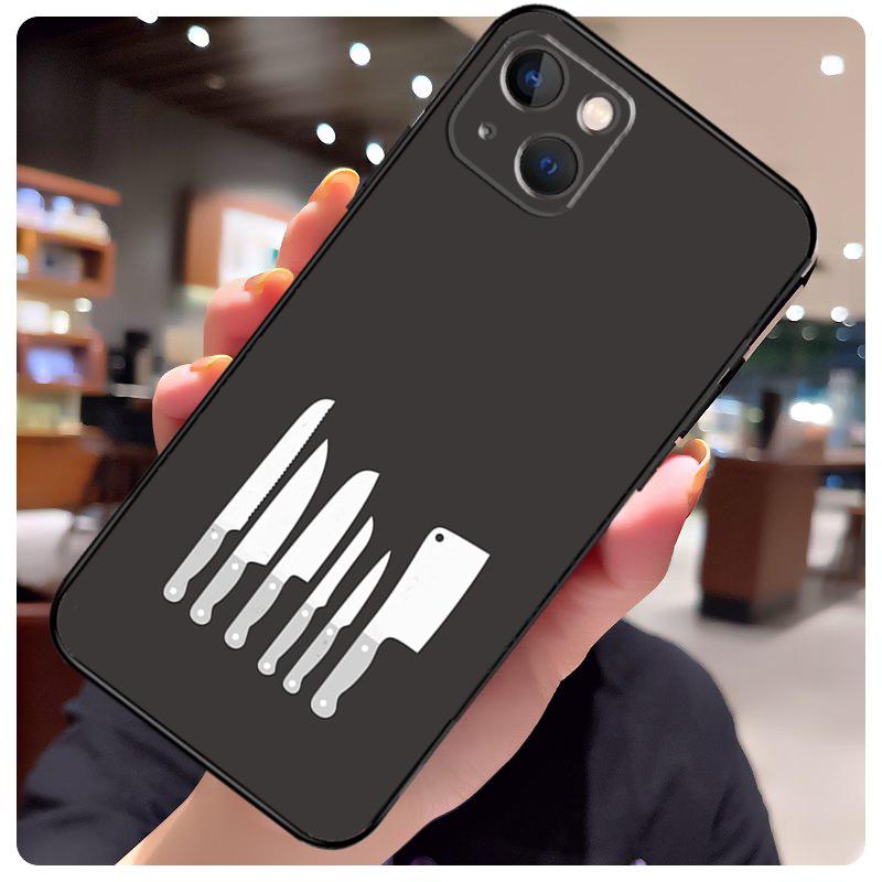 Чехол-кейс для кухонных ножей шеф-повара для iPhone 17 Pro Max 15 14 13 11 12 16 Pro Max mini 15 16 Plus 16e 17 Air Чехол для телефона