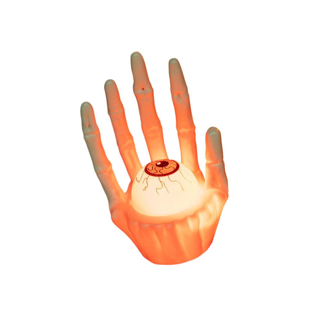 Хэллоуин Жуткий Декор Лампы Подсветка Рука Скелета со Светодиодной Лампочкой для Внутреннего и Наружного Домашнего Декора