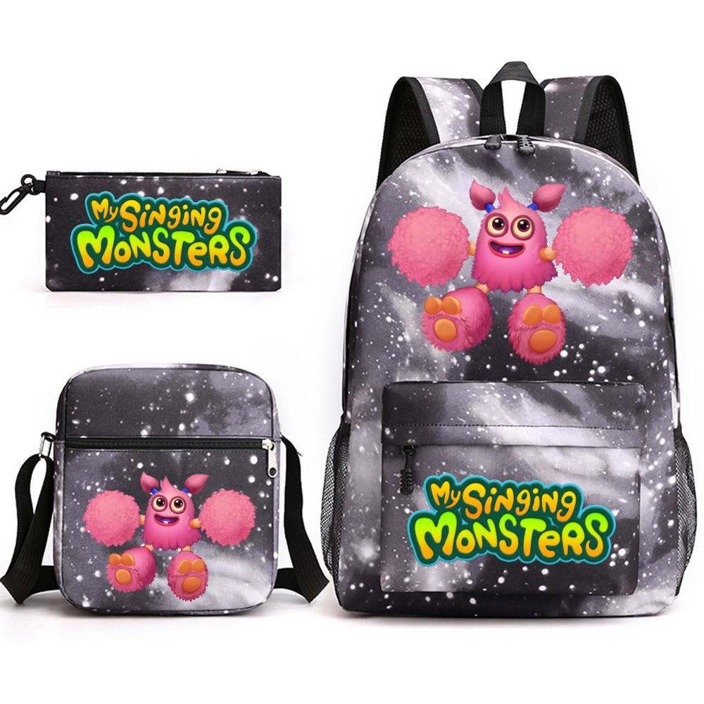 Школьный рюкзак Monster Concert My Singing Monsters, трехсекционный, большой вместимости, для ученика