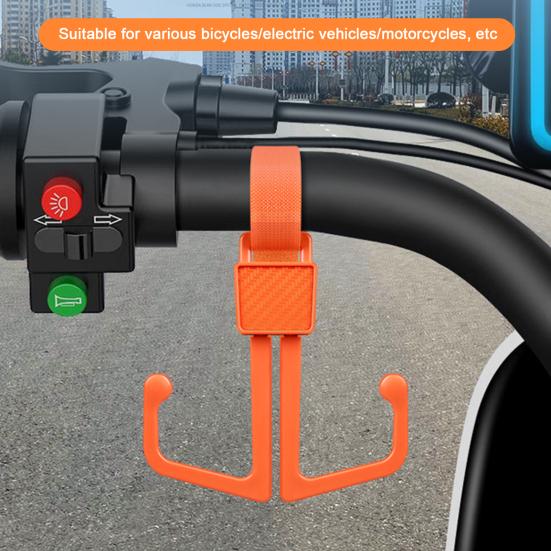Крючок на руль велосипеда-скутера, вращающийся на 360 градусов, с высокой грузоподъемностью, простой в установке, крючок для автомобильного сиденья, вешалка на подголовник