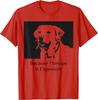 Therapy Dog Funny Labrador Retriever Graphic Tee Breathable Cotton Casual TShirt For Unisex Women