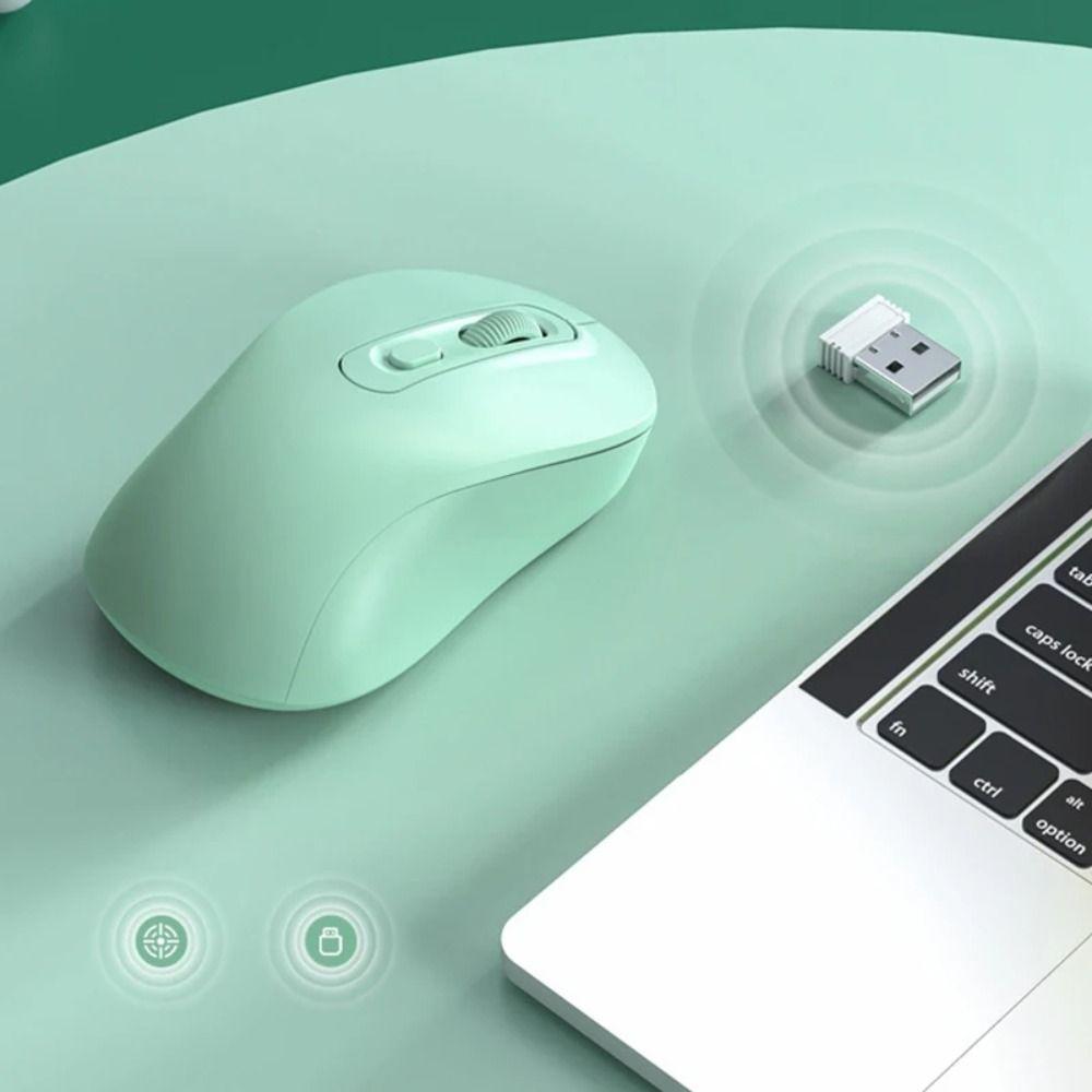 2.4GHz Macaron Wireless Mouse Noiseless Colorful Wireless Mouse Office/Home