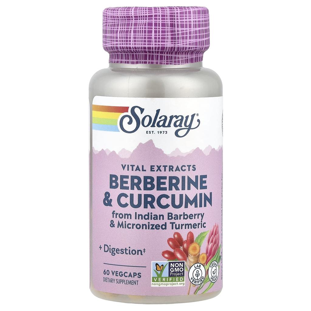 Berberine & Curcumin, Root Extract, 60 Veggie Caps