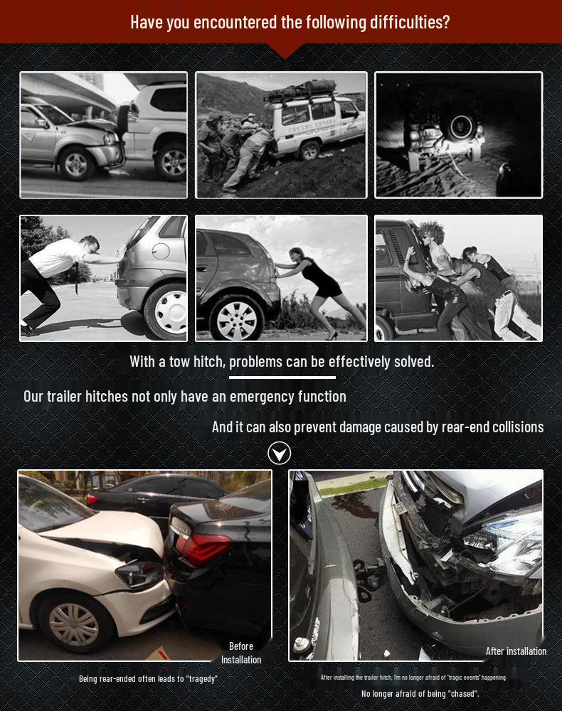 Совместимый буксировочный крюк для Mercedes GLS350, GL450, GLE400 - Улучшенное сцепное устройство