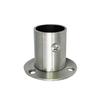304 Stainless Steel High-Foot Flange Support Bracket for Round Tube and Towel Rods