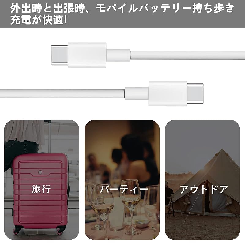 USB Type C к кабелю (Комплект из 2 шт., 1м) [PD-совместимый 100 Вт/5 А быстрая зарядка] Popolier C-кабель типа C для быстрой зарядки Кабель совместим с моделями типа C