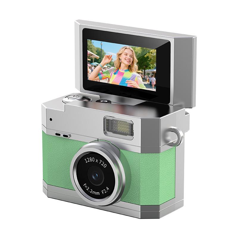 Ретро Мини Цифровая Камера HD CCD с Откидным Экраном-Большим Пальцем для Детей