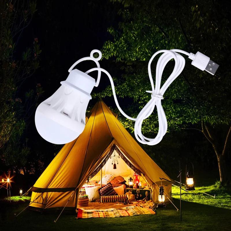 LED Lantern Portable Camping Lamp Mini Bulb 5V LED USB Power Book Light LED Reading Student Study Table Lamp Super Birght