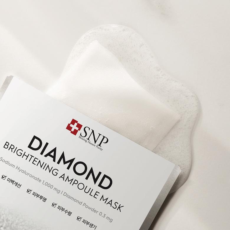 [SNP] Осветляющая ампульная маска Diamond Brightening, 10 шт.