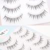 Новые 5 пар накладных ресниц в корейском стиле, 3D прозрачный стебель, ресницы манга, натуральный макияж для глаз, принадлежности для ресниц