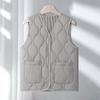 Down Cotton Vest Women's Inner Wear Autumn and Winter New Slim-fit Bottom Inner Wear Vest Medium Thin Warm Vest Vest