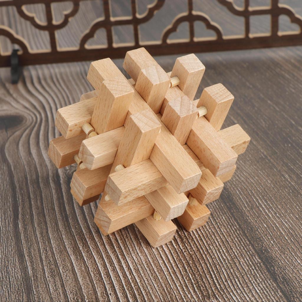 Kids' Educational Luban Lock IQ Puzzle Set: Assembly Toy for Stress Relief