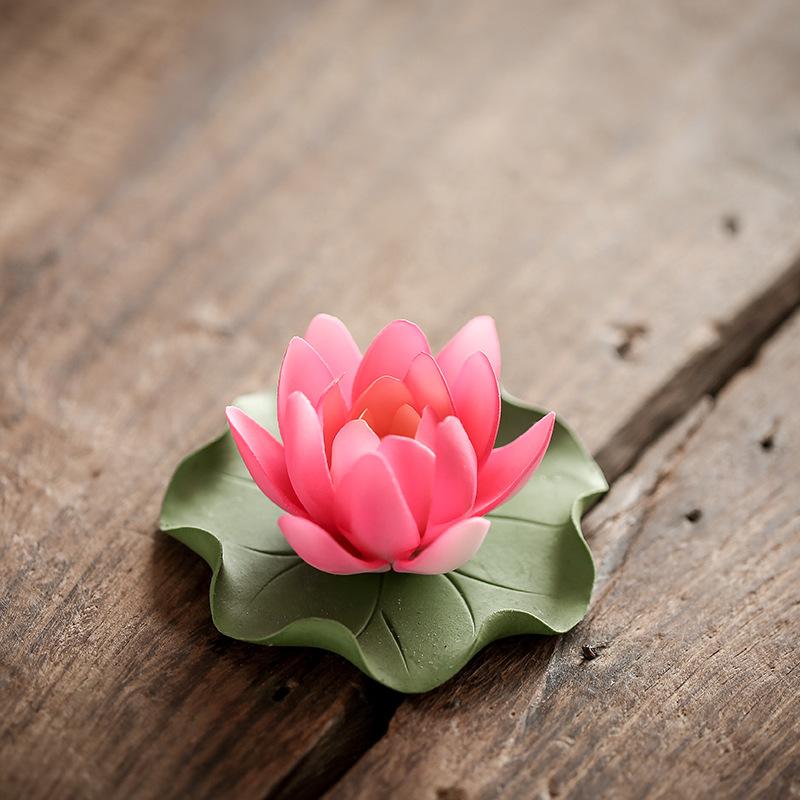 Керамическая печь для благовоний Lotus, держатель для благовоний из нити, точка ароматизации, благовония из сандалового дерева, украшение для дома Chenxiang